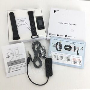 Digital Voice Recorder Watch Black NEW NIB